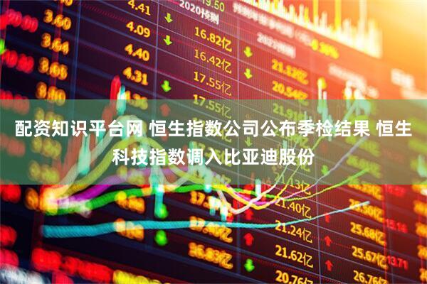 配资知识平台网 恒生指数公司公布季检结果 恒生科技指数调入比亚迪股份