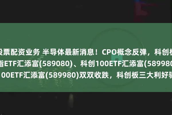 股票配资业务 半导体最新消息！CPO概念反弹，科创板延续回调， 科创综指ETF汇添富(589080)、科创100ETF汇添富(589980)双双收跌，科创板三大利好驱动